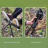 Maxbell Folding Chair Footrest Phone Holder Stand Camping Foot Stool for BBQ Picnic