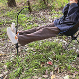 Maxbell Folding Chair Footrest Phone Holder Stand Camping Foot Stool for BBQ Picnic