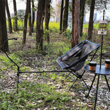 Maxbell Folding Chair Footrest Phone Holder Stand Camping Foot Stool for BBQ Picnic