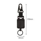 Maxbell Compact Fly Fishing Zinger Chain Belt Retractable Badge Holder for Hiking