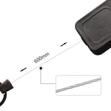 Maxbell Compact Fly Fishing Zinger Chain Belt Retractable Badge Holder for Hiking