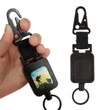 Maxbell Compact Fly Fishing Zinger Chain Belt Retractable Badge Holder for Hiking