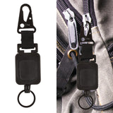 Maxbell Compact Fly Fishing Zinger Chain Belt Retractable Badge Holder for Hiking