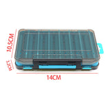 Maxbell Fishing Tackle Lure Box Squid Jig Bait Box Convenient to Carry Lightweight Blue S