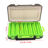Maxbell Fishing Tackle Lure Box Squid Jig Bait Box Convenient to Carry Lightweight Green S