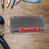 Maxbell Fishing Tackle Lure Box Squid Jig Bait Box Convenient to Carry Lightweight Grey L