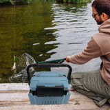 Maxbell Fishing Tackle Box Organizer Hard Case Portable Fishing Gear Tackle Box Blue