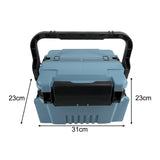 Maxbell Fishing Tackle Box Organizer Hard Case Portable Fishing Gear Tackle Box Blue