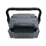Maxbell Fishing Tackle Box Organizer Hard Case Portable Fishing Gear Tackle Box Gray