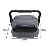 Maxbell Fishing Tackle Box Organizer Hard Case Portable Fishing Gear Tackle Box Gray
