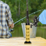 Maxbell Fishing Box Rod Stand Detachable Lightweight Mount Supplies Equipment yellow