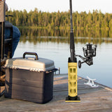 Maxbell Fishing Box Rod Stand Detachable Lightweight Mount Supplies Equipment yellow