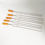Maxbell 6x Roasting Sticks BBQ Skewers Barbecue Grill Forks for Grilling Outdoor