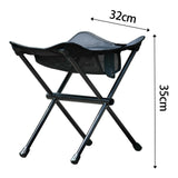 Maxbell Folding Chair Lightweight with Storage Bag Camping Stool for Outdoor Camping Black