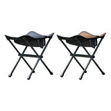 Maxbell Folding Chair Lightweight with Storage Bag Camping Stool for Outdoor Camping Black