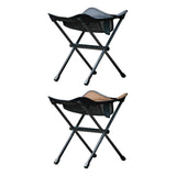 Maxbell Folding Chair Lightweight with Storage Bag Camping Stool for Outdoor Camping Black