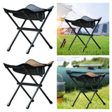 Maxbell Folding Chair Lightweight with Storage Bag Camping Stool for Outdoor Camping Black