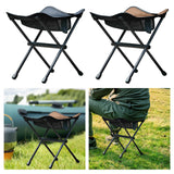 Maxbell Folding Chair Lightweight with Storage Bag Camping Stool for Outdoor Camping Black
