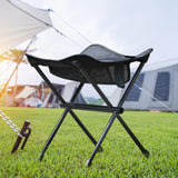 Maxbell Folding Chair Lightweight with Storage Bag Camping Stool for Outdoor Camping Black