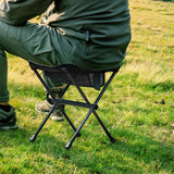 Maxbell Folding Chair Lightweight with Storage Bag Camping Stool for Outdoor Camping Black