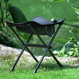 Maxbell Folding Chair Lightweight with Storage Bag Camping Stool for Outdoor Camping Black