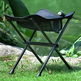 Maxbell Folding Chair Lightweight with Storage Bag Camping Stool for Outdoor Camping Black