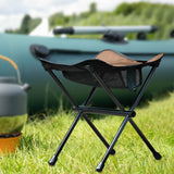 Maxbell Folding Chair Lightweight with Storage Bag Camping Stool for Outdoor Camping Brown