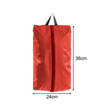 Maxbell Camping Shoe Bag with Zipper Durable Shoes Classified Organizer for Trip Red