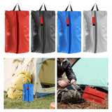 Maxbell Camping Shoe Bag with Zipper Durable Shoes Classified Organizer for Trip Red