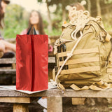 Maxbell Camping Shoe Bag with Zipper Durable Shoes Classified Organizer for Trip Red