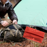 Maxbell Camping Shoe Bag with Zipper Durable Shoes Classified Organizer for Trip Red