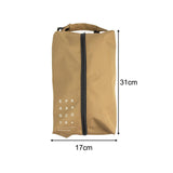 Maxbell Camping Shoe Bags Shoes Classified Organizer Shoes Pouches for Gym Sport Trip Khaki S