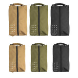Maxbell Camping Shoe Bags Shoes Classified Organizer Shoes Pouches for Gym Sport Trip Khaki S