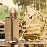 Maxbell Camping Shoe Bags Shoes Classified Organizer Shoes Pouches for Gym Sport Trip Khaki S