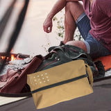 Maxbell Camping Shoe Bags Shoes Classified Organizer Shoes Pouches for Gym Sport Trip Khaki S