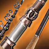 Maxbell Telescopic Fishing Rod Surf Casting Fishing Rod Carbon Fiber Lightweight 2.1m