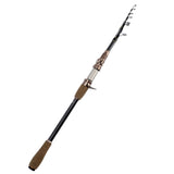 Maxbell Telescopic Fishing Rod Surf Casting Fishing Rod Carbon Fiber Lightweight 2.1m