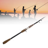 Maxbell Telescopic Fishing Rod Surf Casting Fishing Rod Carbon Fiber Lightweight 2.1m