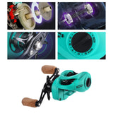 Maxbell Fishing Baitcasting Reel Gear Ratio 6.6:1 9+1BB Salt/freshwater Casting Reel Right Hand