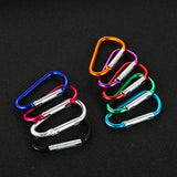 Maxbell 10Pcs D Shaped Carabiners Small Snap Hook Carabiner Clip for Backpack Bag
