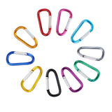 Maxbell 10Pcs D Shaped Carabiners Small Snap Hook Carabiner Clip for Backpack Bag
