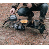 Maxbell Folding Campfire Grill Retractable Camping Cooking Grate for BBQ Backpacking
