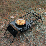 Maxbell Folding Campfire Grill Retractable Camping Cooking Grate for BBQ Backpacking