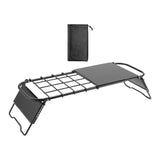 Maxbell Folding Campfire Grill Retractable Camping Cooking Grate for BBQ Backpacking