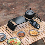 Maxbell Folding Campfire Grill Retractable Camping Cooking Grate for BBQ Backpacking