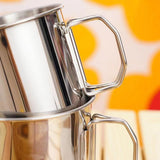 Maxbell Camping Cup Tea Water Cup 304Stainless Steel Portable for Backpacking Hiking 600ml