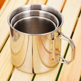 Maxbell Camping Cup Tea Water Cup 304Stainless Steel Portable for Backpacking Hiking 600ml