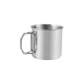 Maxbell Camping Cup Tea Water Cup 304Stainless Steel Portable for Backpacking Hiking 600ml