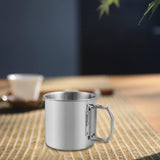 Maxbell Camping Cup Tea Water Cup 304Stainless Steel Portable for Backpacking Hiking 600ml