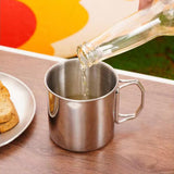 Maxbell Camping Cup Tea Water Cup 304Stainless Steel Portable for Backpacking Hiking 600ml